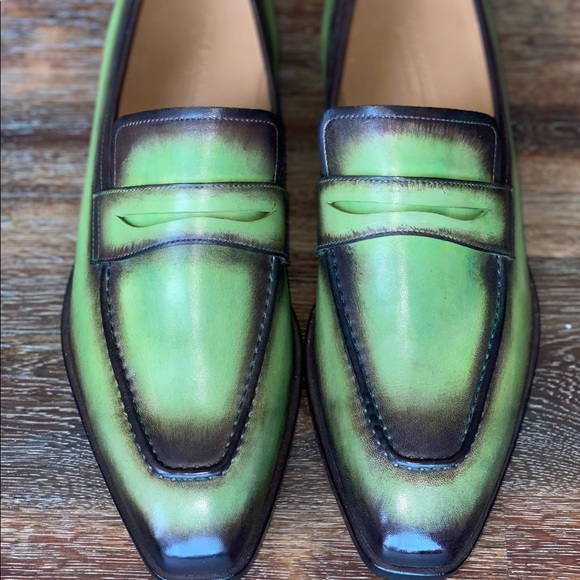 idris Immanual Other - Pistachio color loafers .. handmade